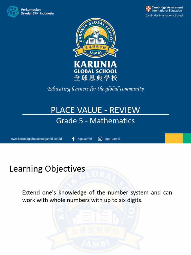 Place Value Review | PDF