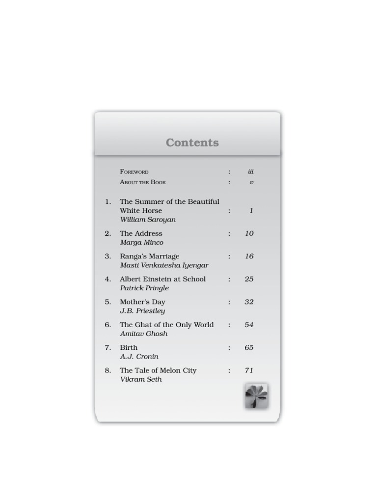 Class 11 English Snapshot Index | PDF | Albert Einstein
