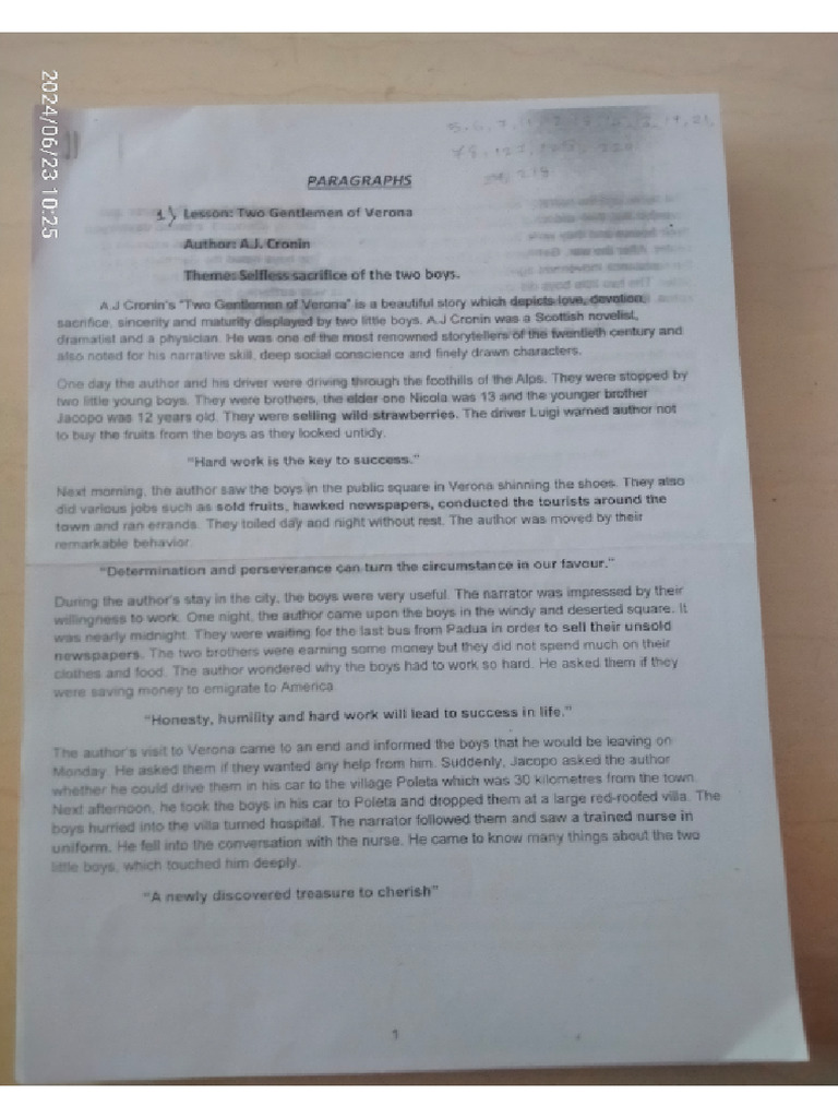 ENGLISH Paragraph | PDF