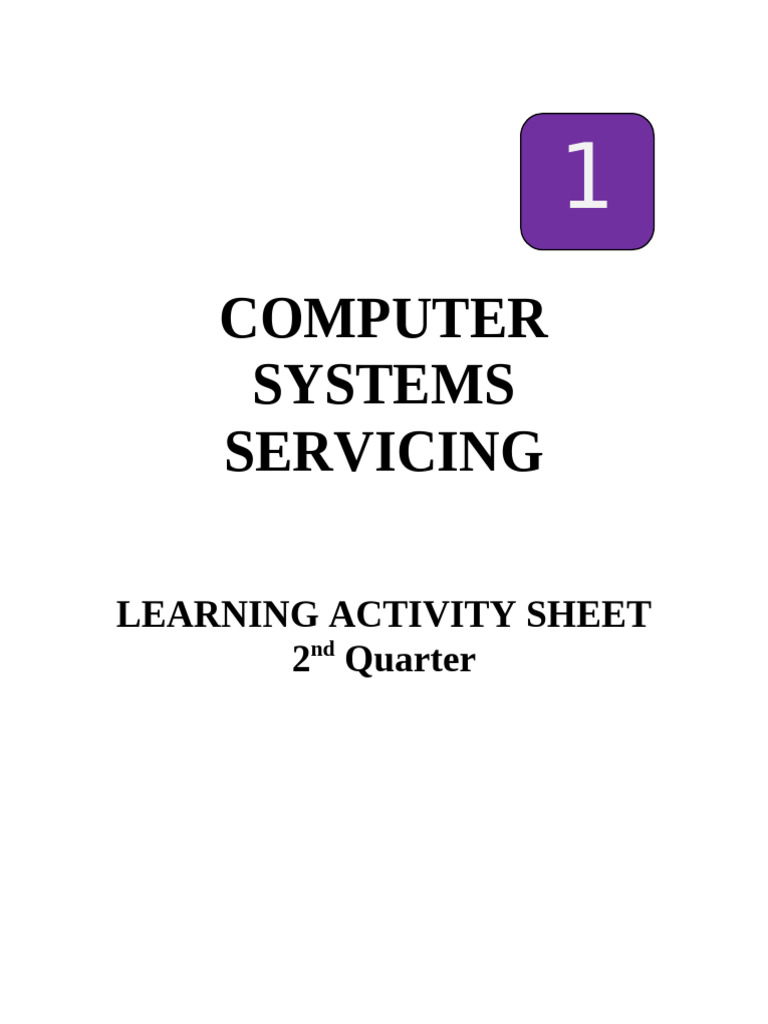Grade 10 Q2 TLE-CSSNCII LAS | PDF | Operating System | Installation ...