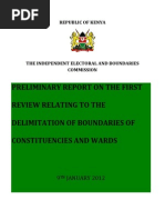 Preliminary Report 9th Jan 2012