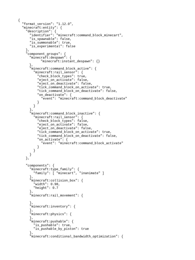 Command Block Minecart | PDF