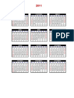 Calendário 2011