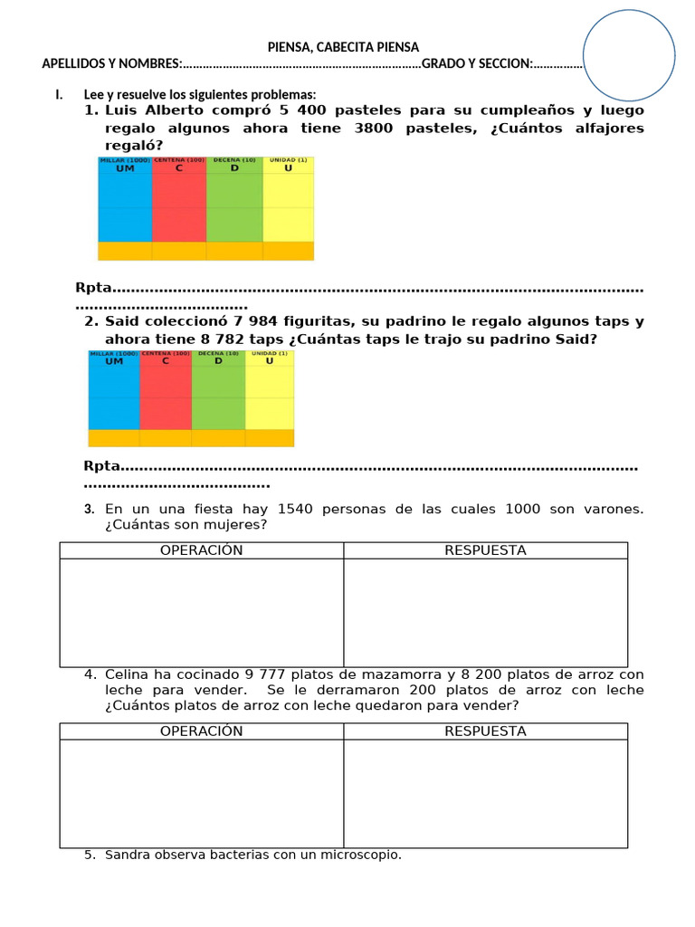 Ficha 7 Variados | PDF