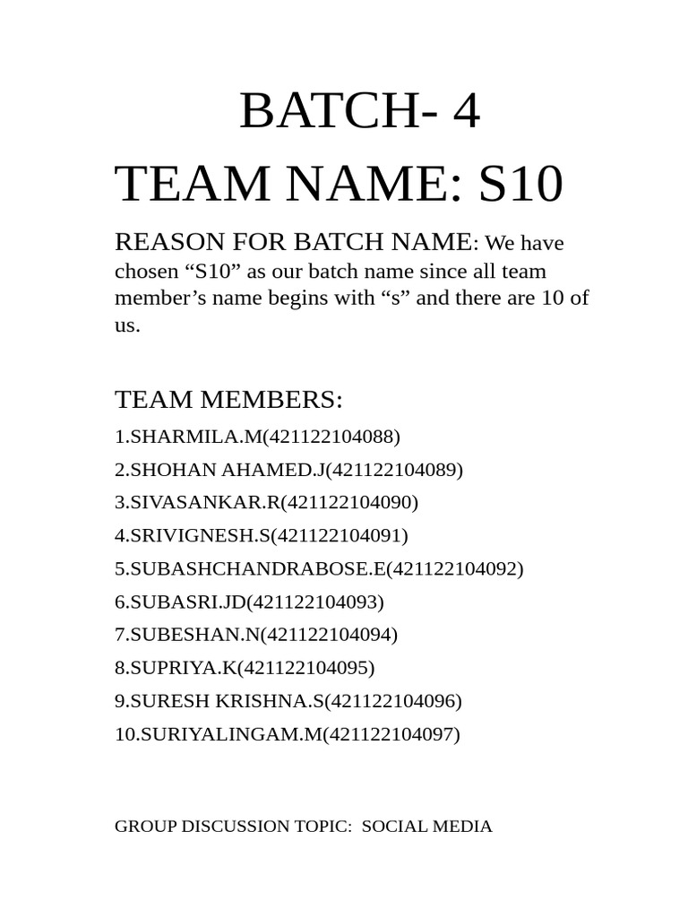 Batch - 4 GD FINAL Document | PDF