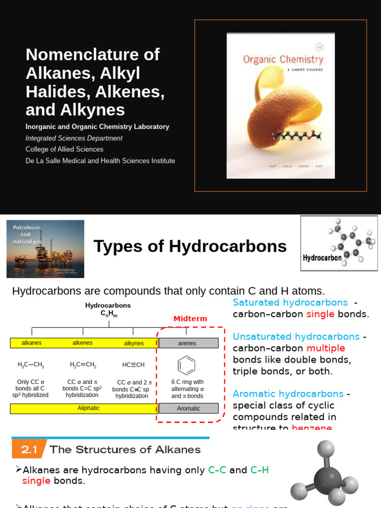 Updated MT MLS104L Nomenclature of Alkanes Alkenes and Alkynes | PDF