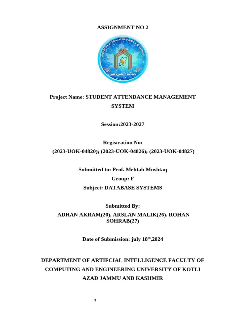 Assignment No 2 | PDF