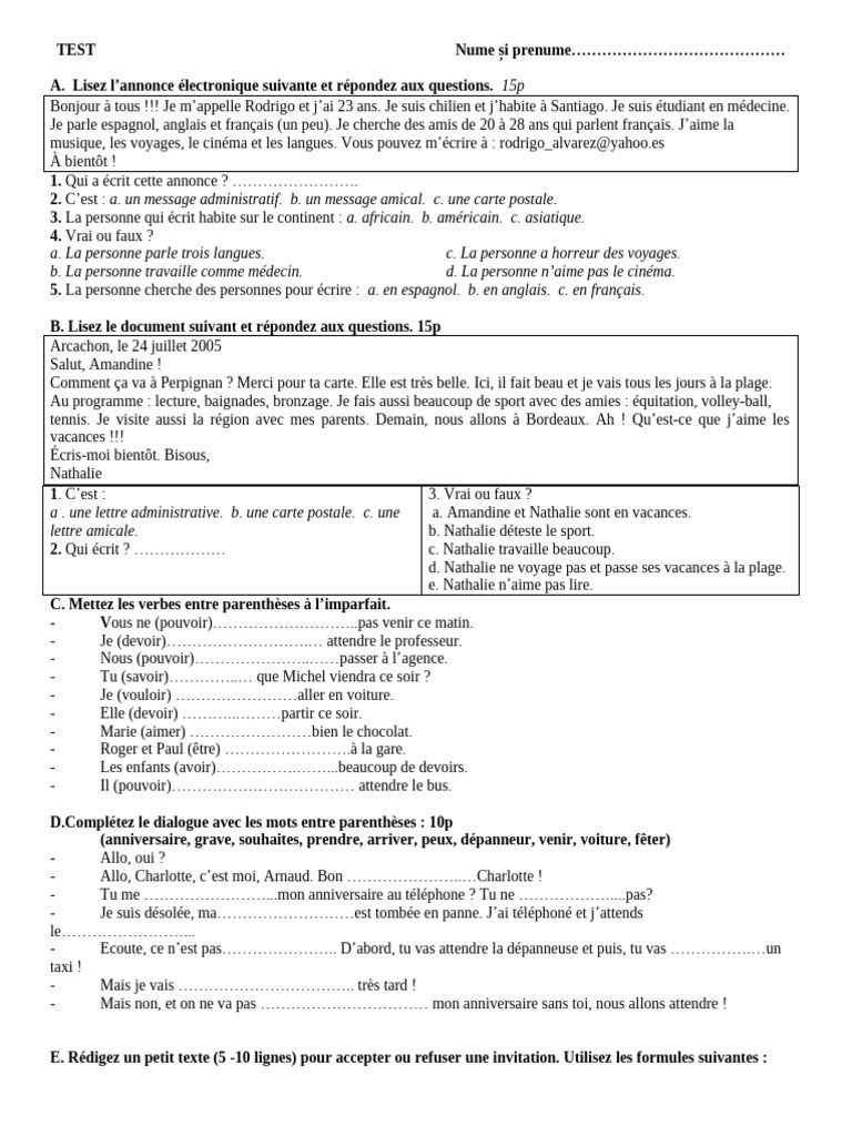 Test Sumativ X l2 | PDF