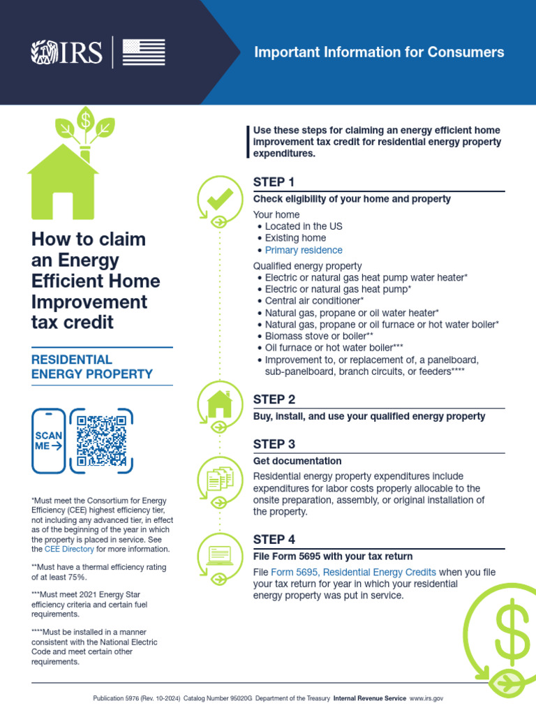 How To Claim An Energy Efficient Home Improvement Tax Credit | PDF