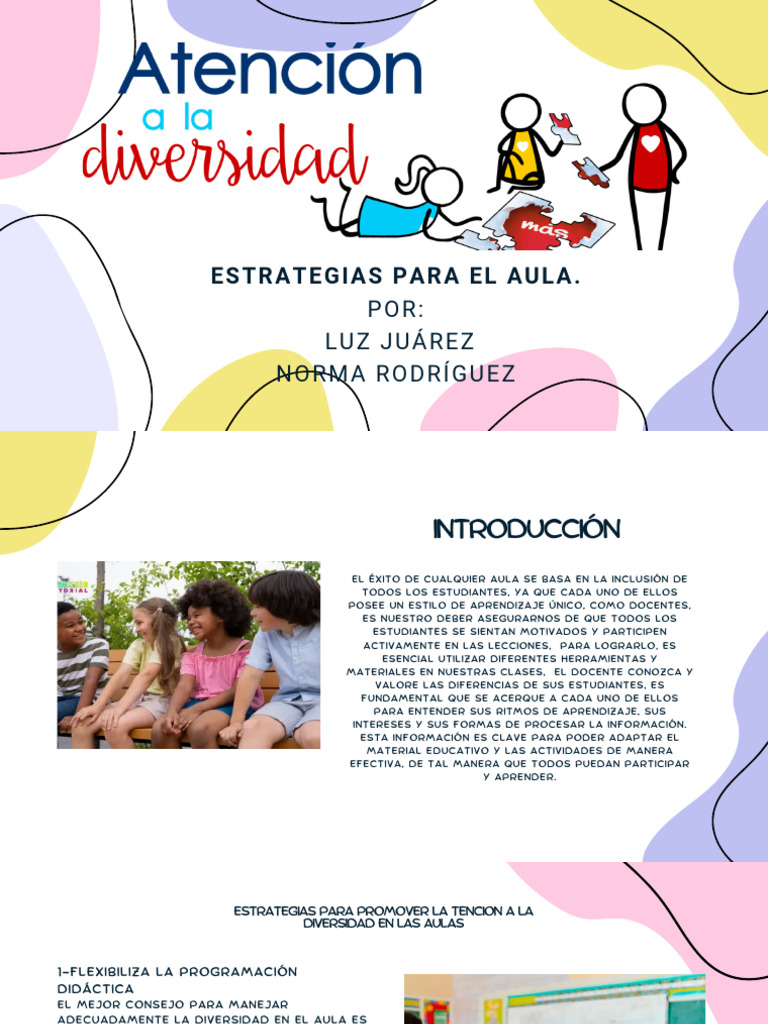 Estrategias para La Atencion A La Diversidad en El Aula - Prof - Diana ...