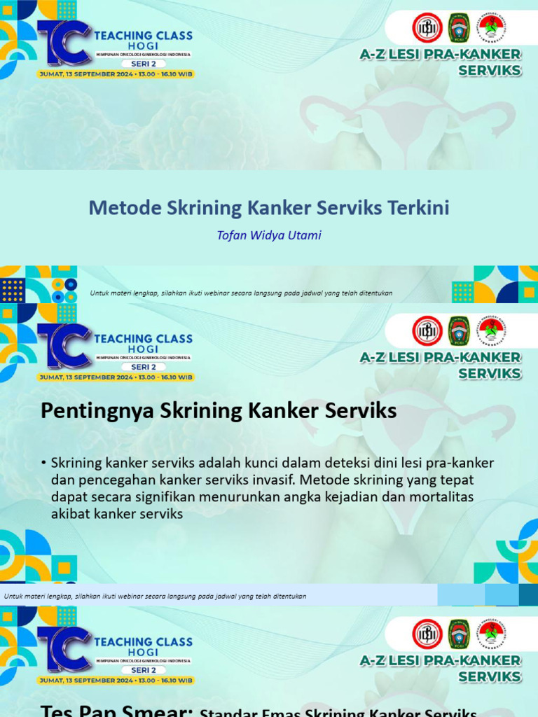 Metode skrining HPV dr. tofan | PDF