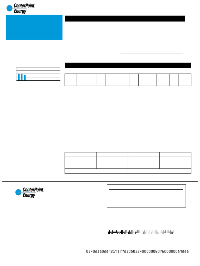 CenterPoint Energy Bill Summary April 2024 | PDF | Natural Gas | Prices