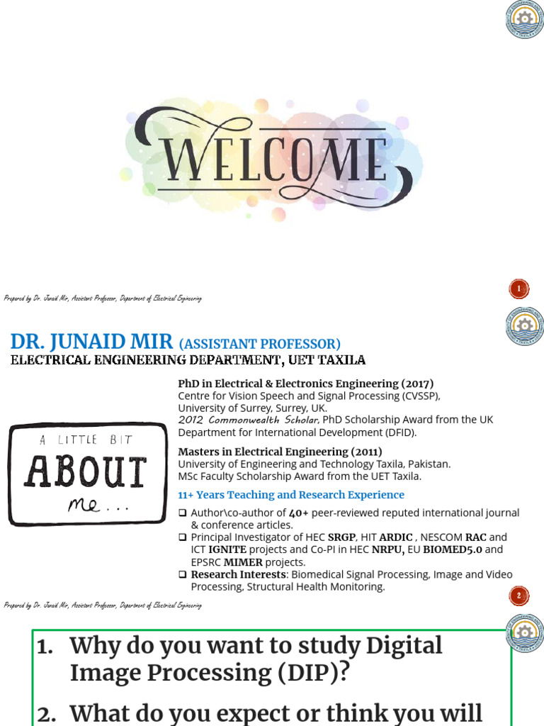 DIP Lecture 01 | PDF
