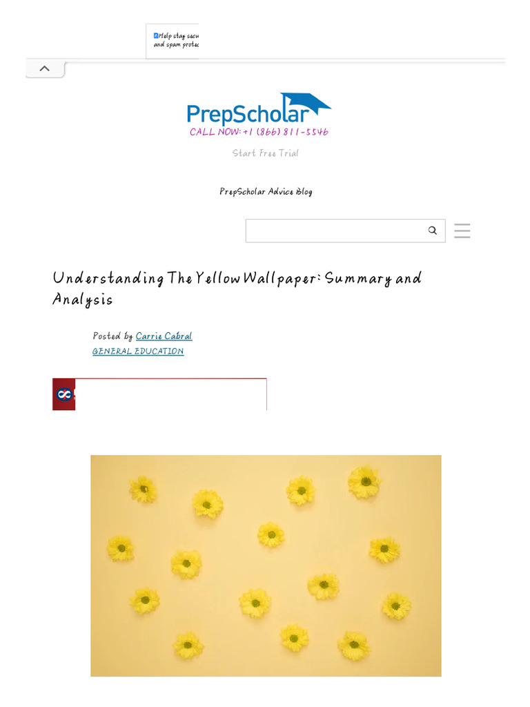 Understanding The Yellow Wallpaper - Summary and Analysis PrepScholar | PDF