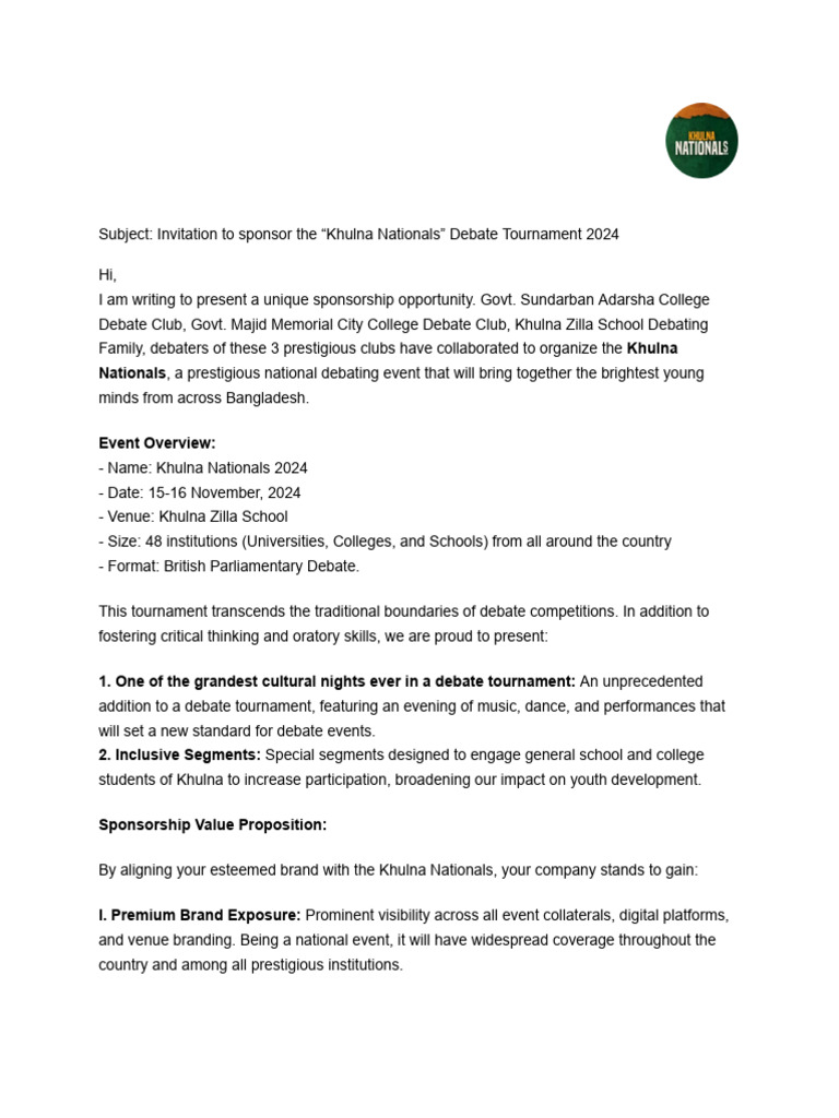 Sponsor Email | PDF