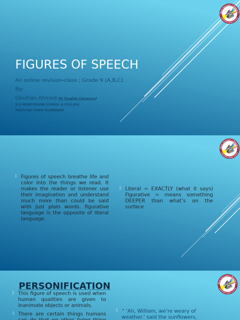 Figures of Speech Grade 9 | PDF