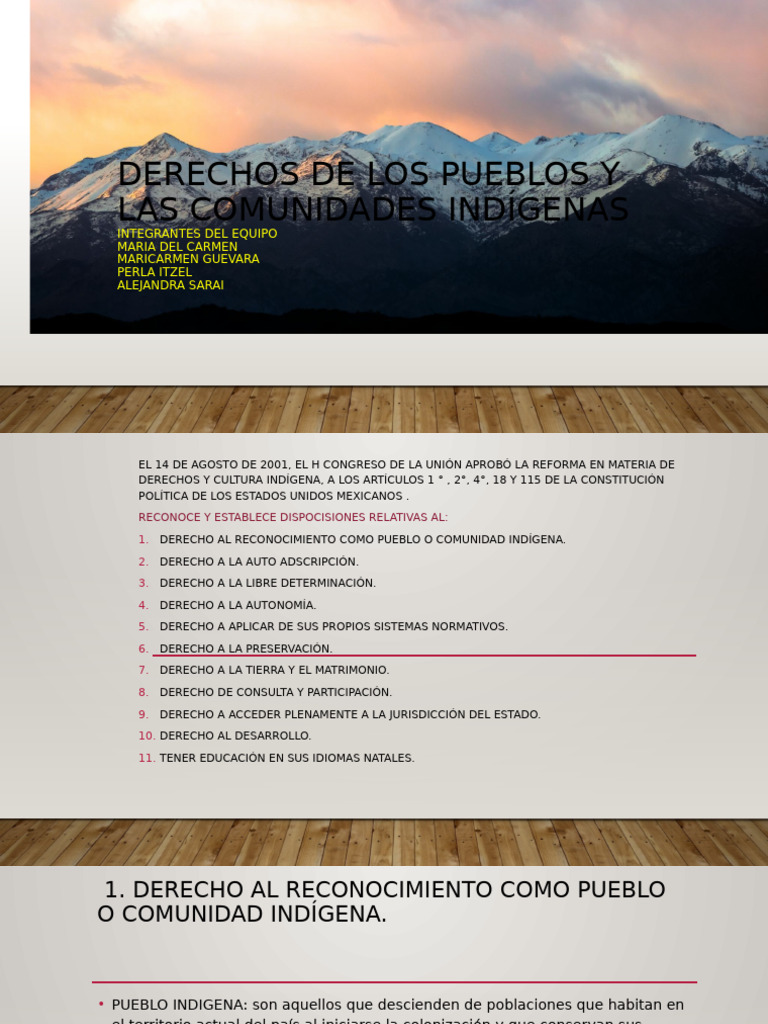 Derechos de Los Pueblos y Las Comunidades Indígenas | PDF