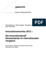 Innovationskraft stärken - nachhaltiges Wachstum generieren: INSM-Innovationsmonitor 2012 (Gesamtstudie)