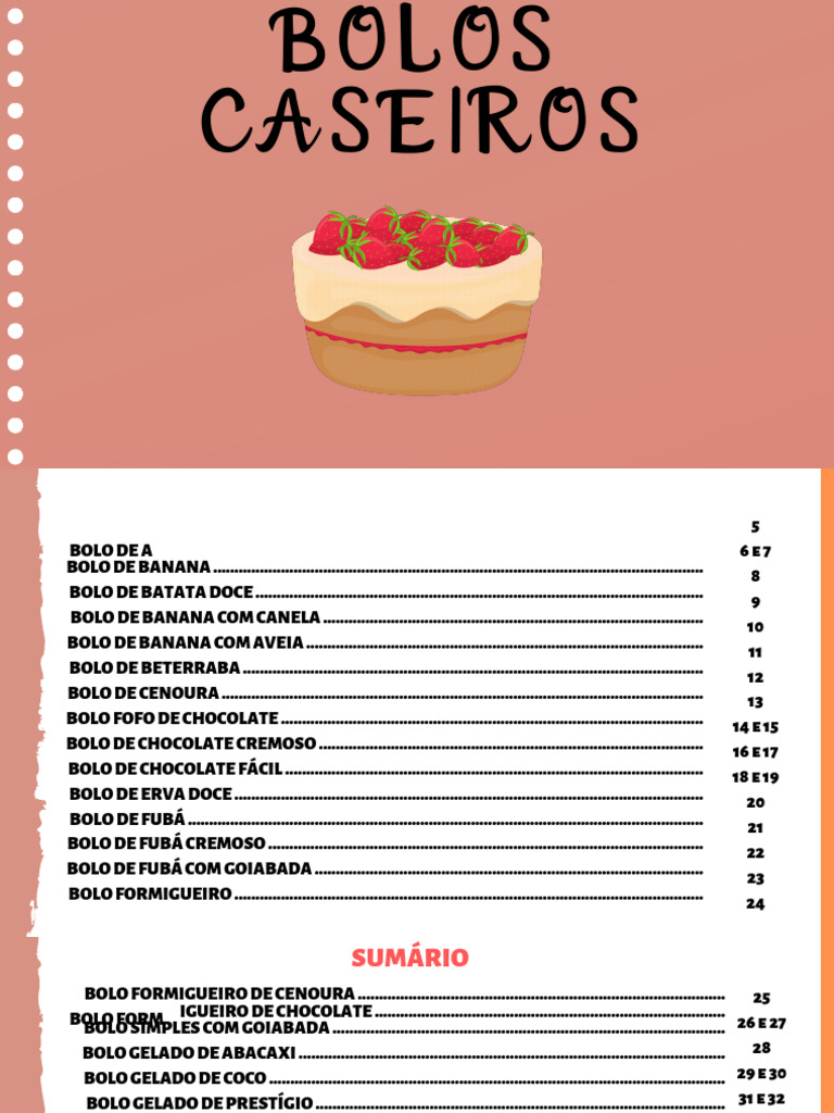 Bolos Caseiros Lucrativos | PDF