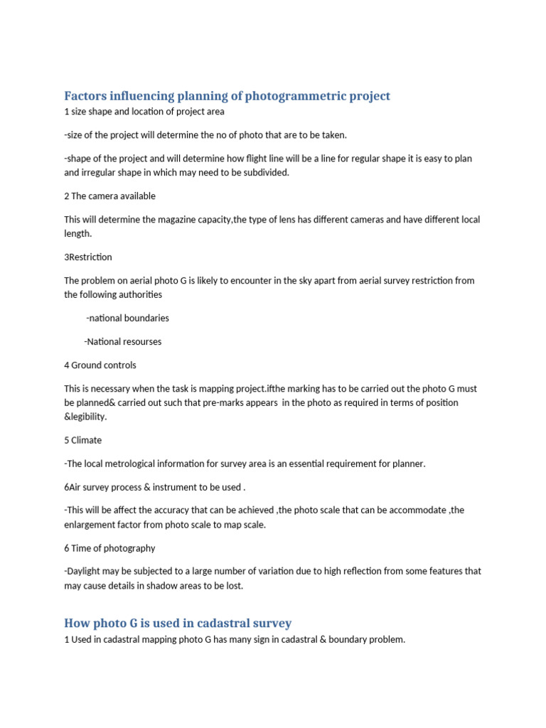 Aerial Photo Marginal Information Factors | PDF | Surveying | Mirror