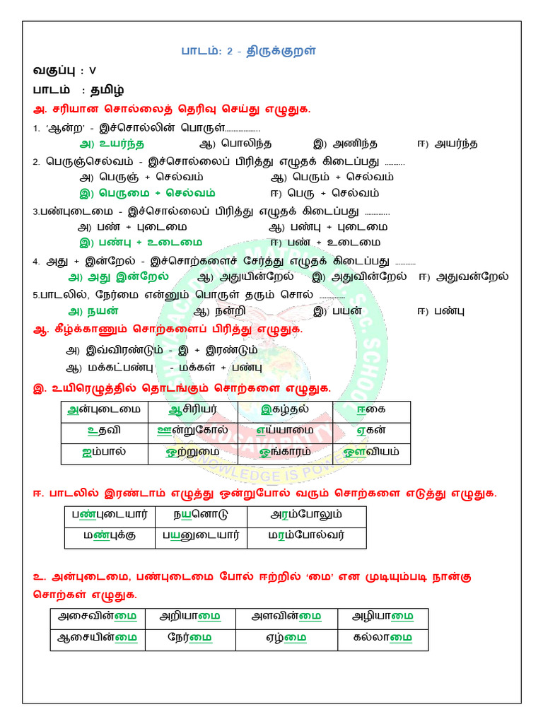 5 Tam Unit 2 | PDF