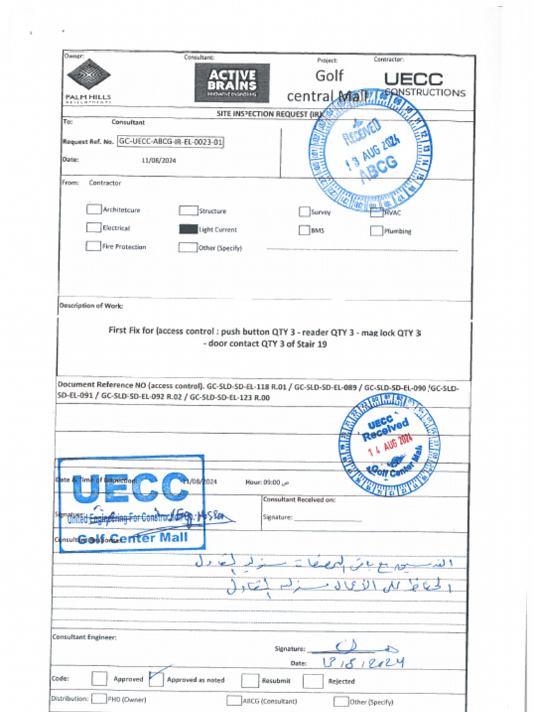 GC Uecc Abcg Ir El 0023 01 | PDF