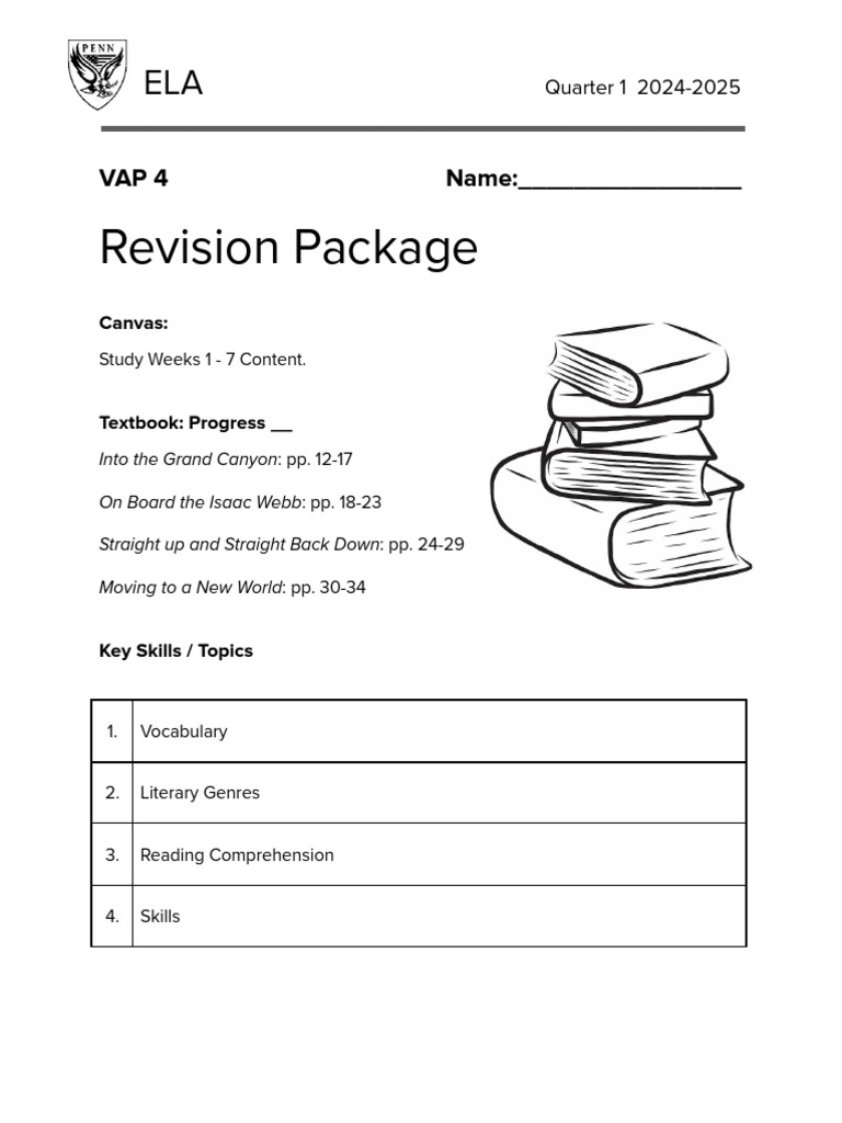 VAP4 - ELA Revision Package - 24 - 25 | PDF