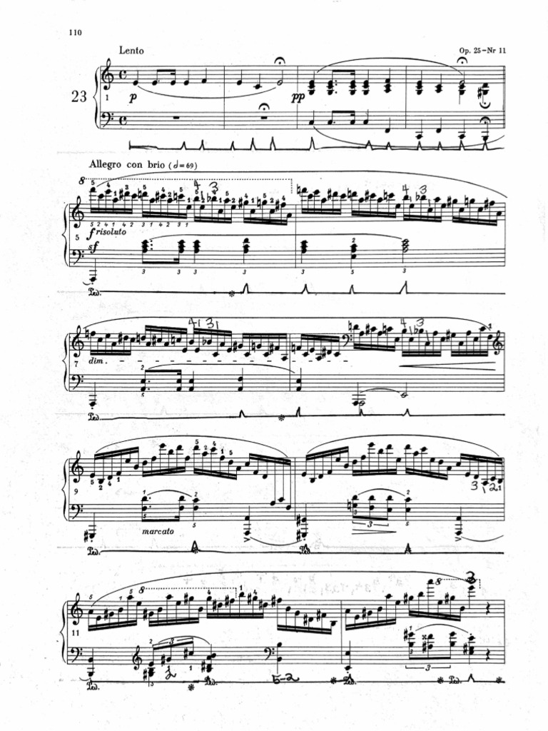 Chopin Winter Wind - Tutorial | PDF