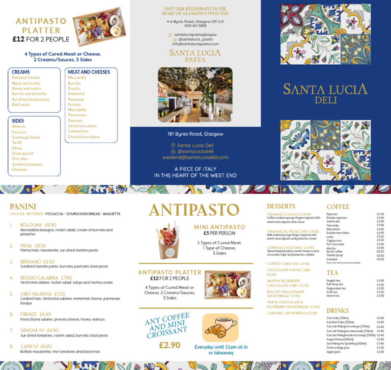 Deli Menu July 2024 | PDF