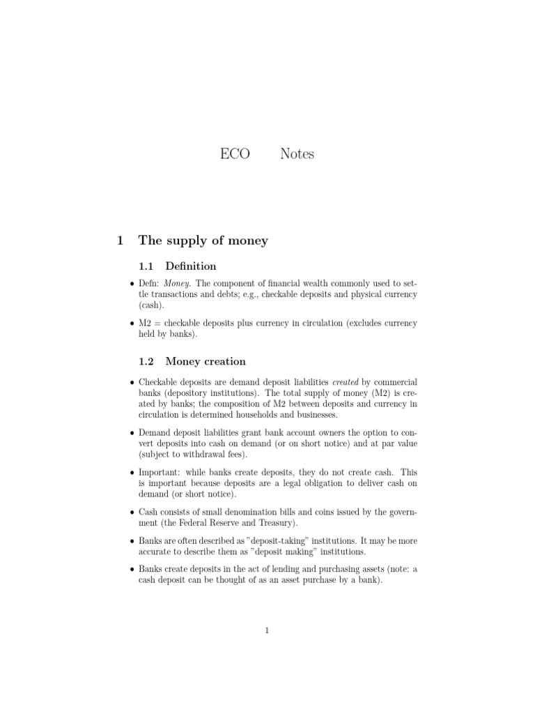 Eco Chapter 1 Notes Pdf