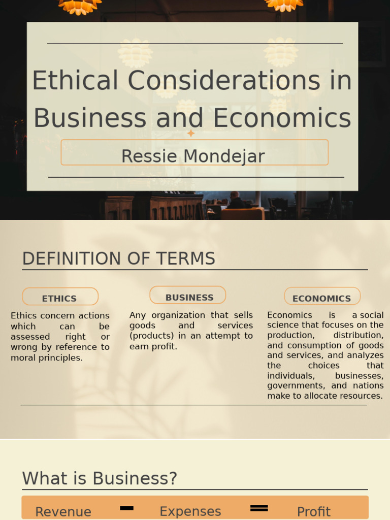 Business Ethics-Ressie Report | PDF