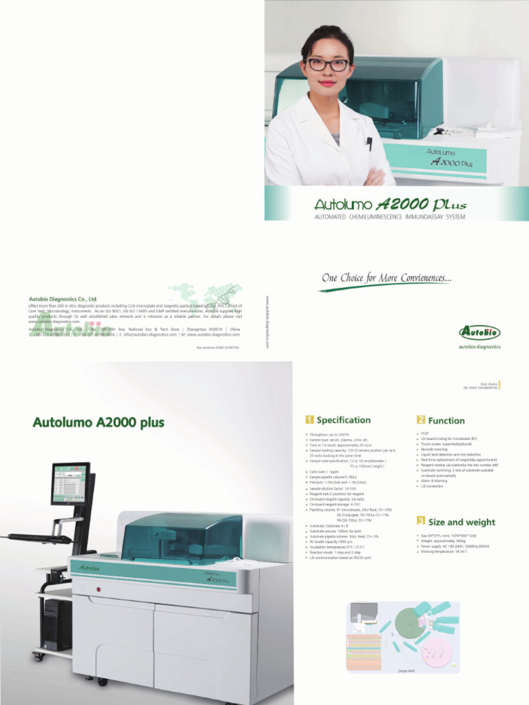 AutoLumo A2000 Plus Autobio | PDF