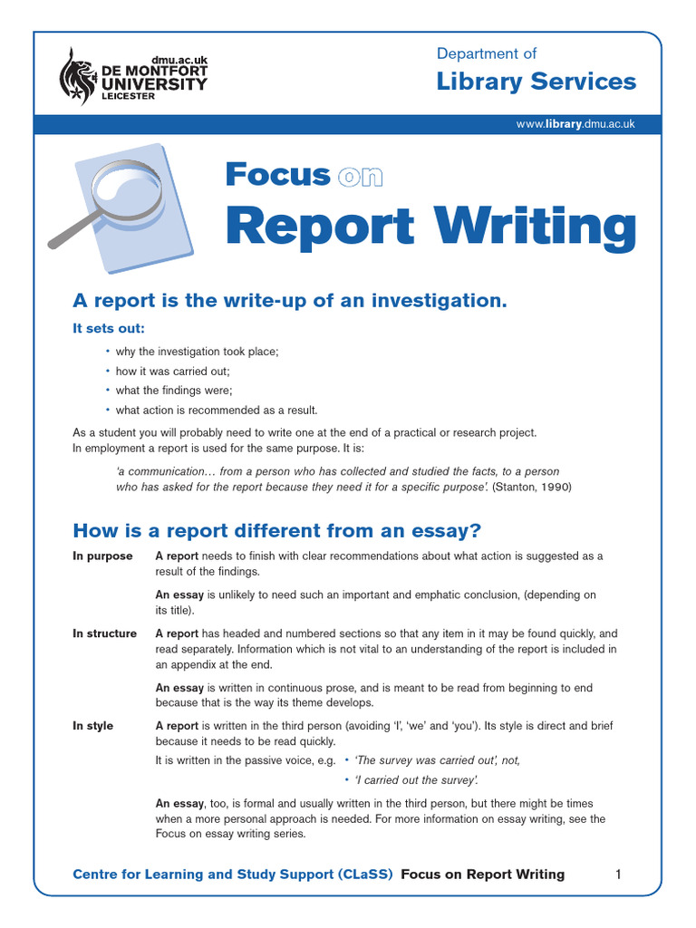 Report Writing | PDF