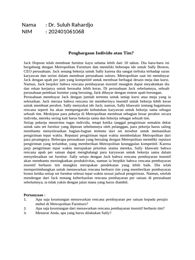 Dr. Suluh Rahardjo (Bhs Indonesia) | PDF