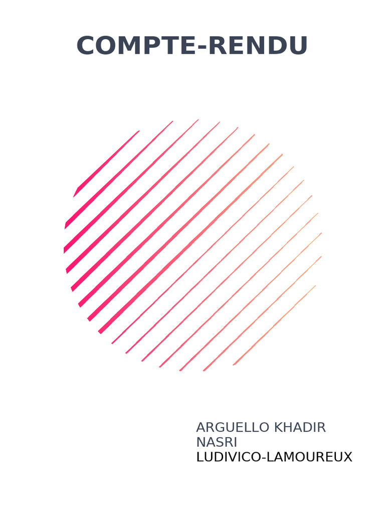 COMPTE Rendu | PDF