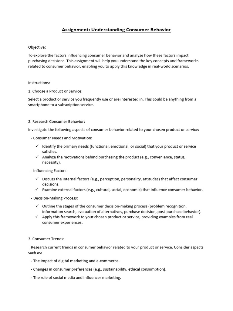 CB Assignment Details | PDF