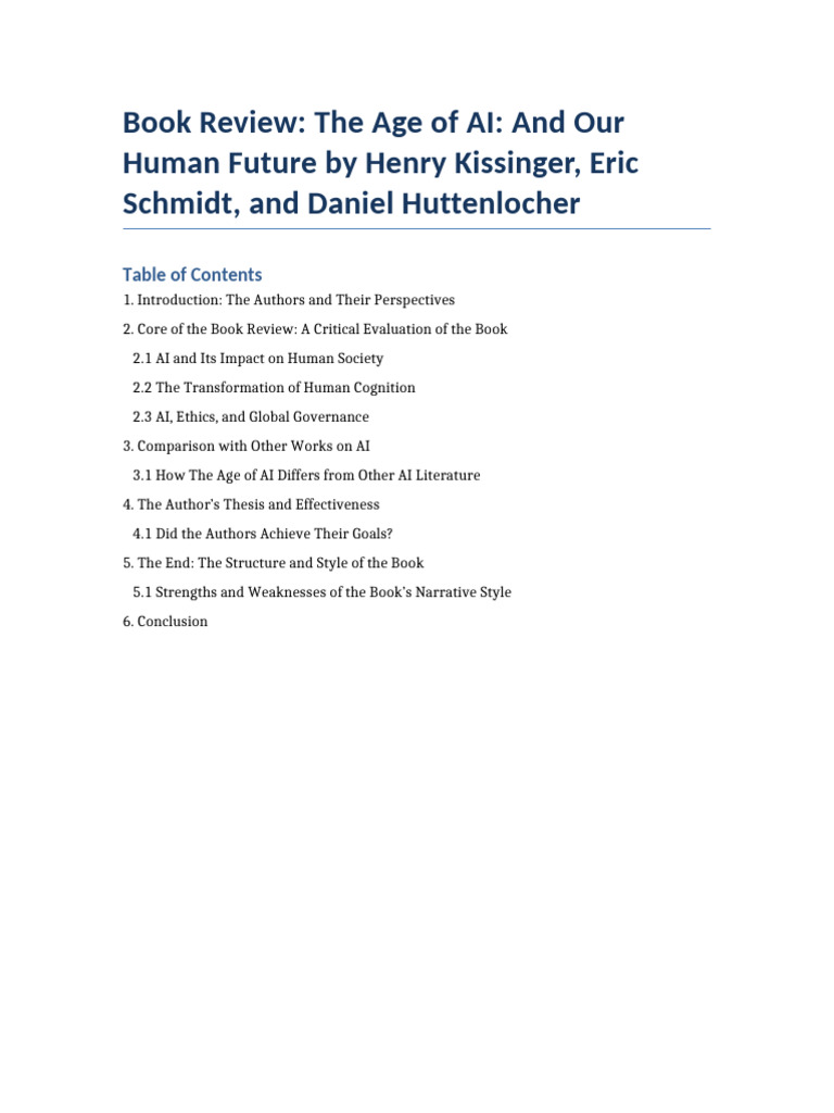 AI Book Review | PDF