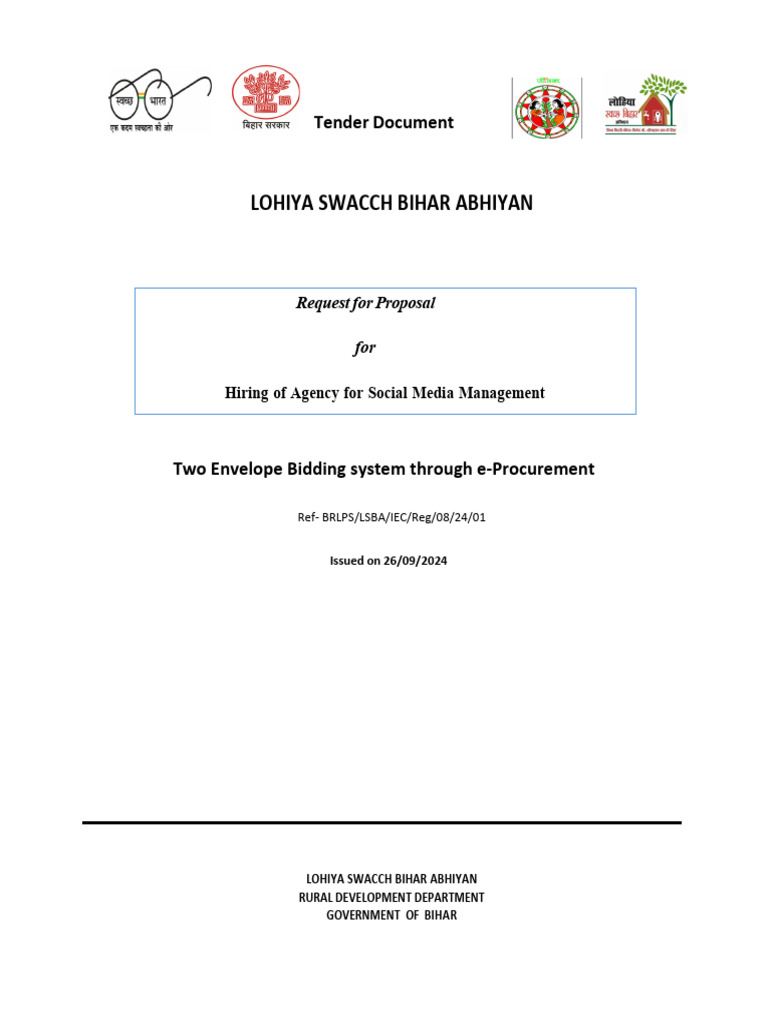 LSBA RFP For HIring of Social Media Management | PDF