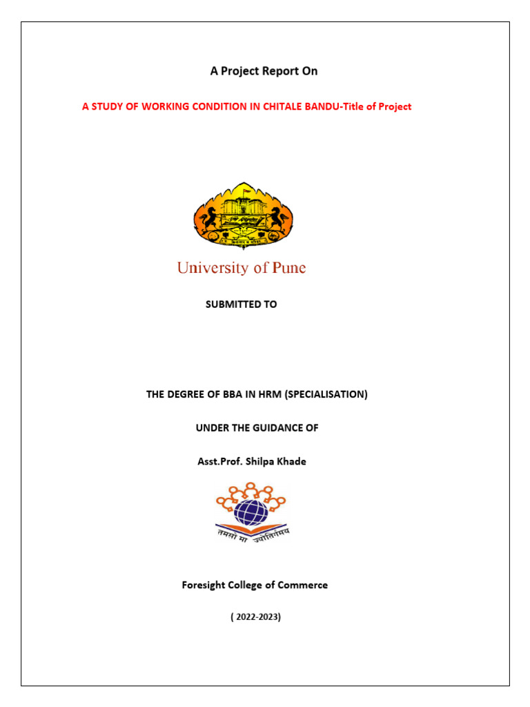First Five Pages of Project | PDF