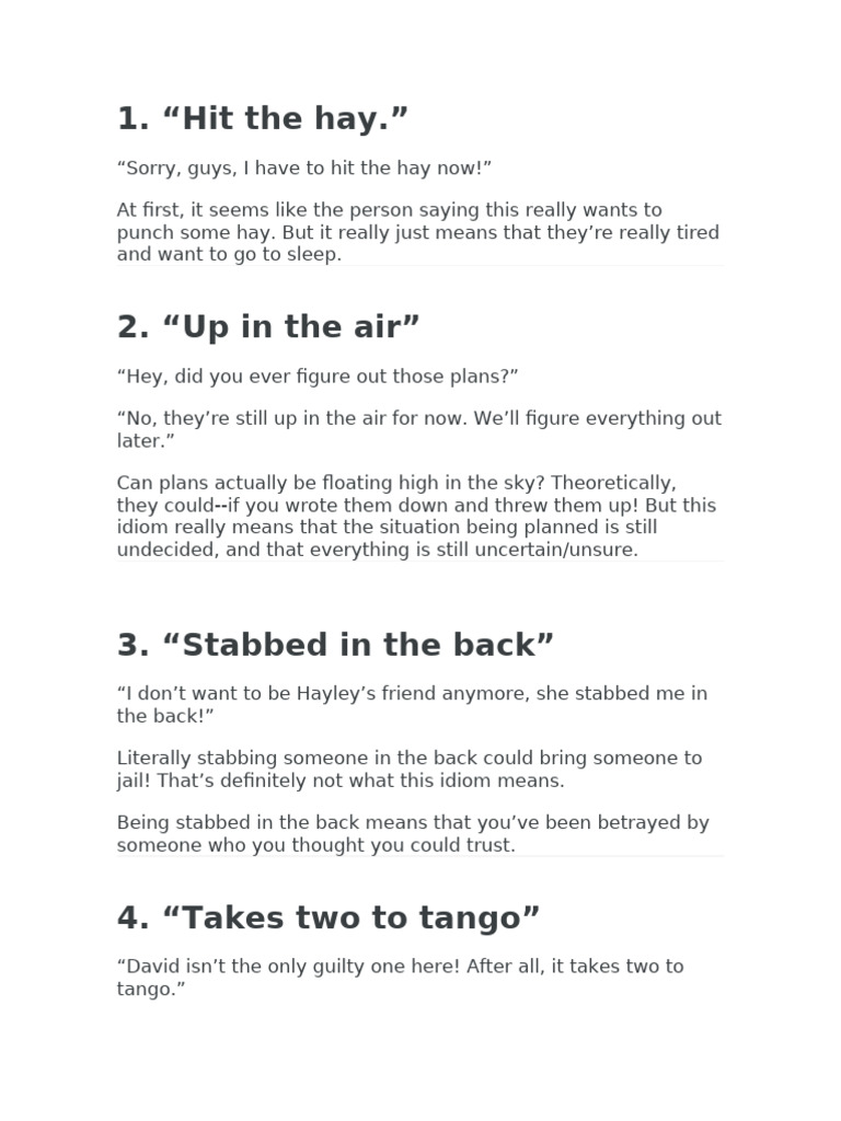 Essential C1 Idioms Explained | PDF | Linguistics