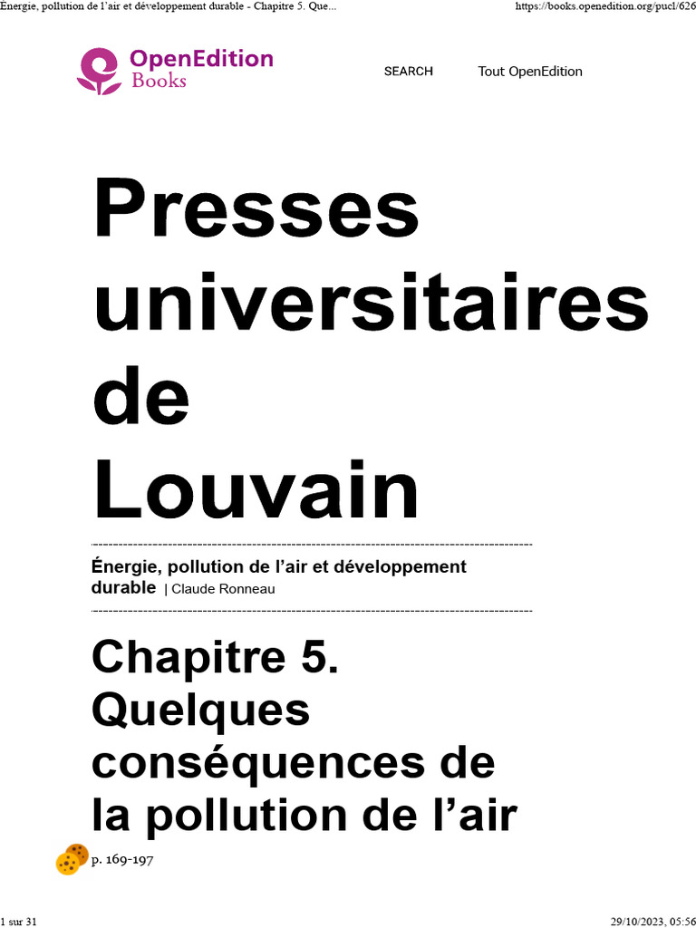 Pollution de Lair | PDF