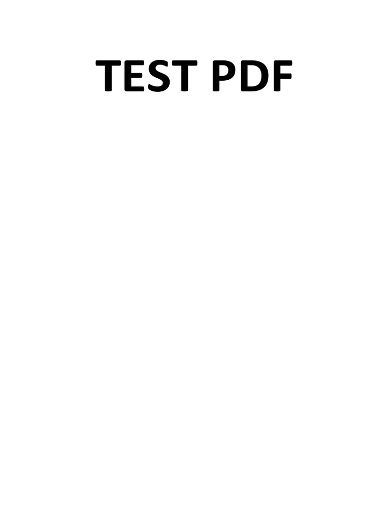 Test PDF | PDF