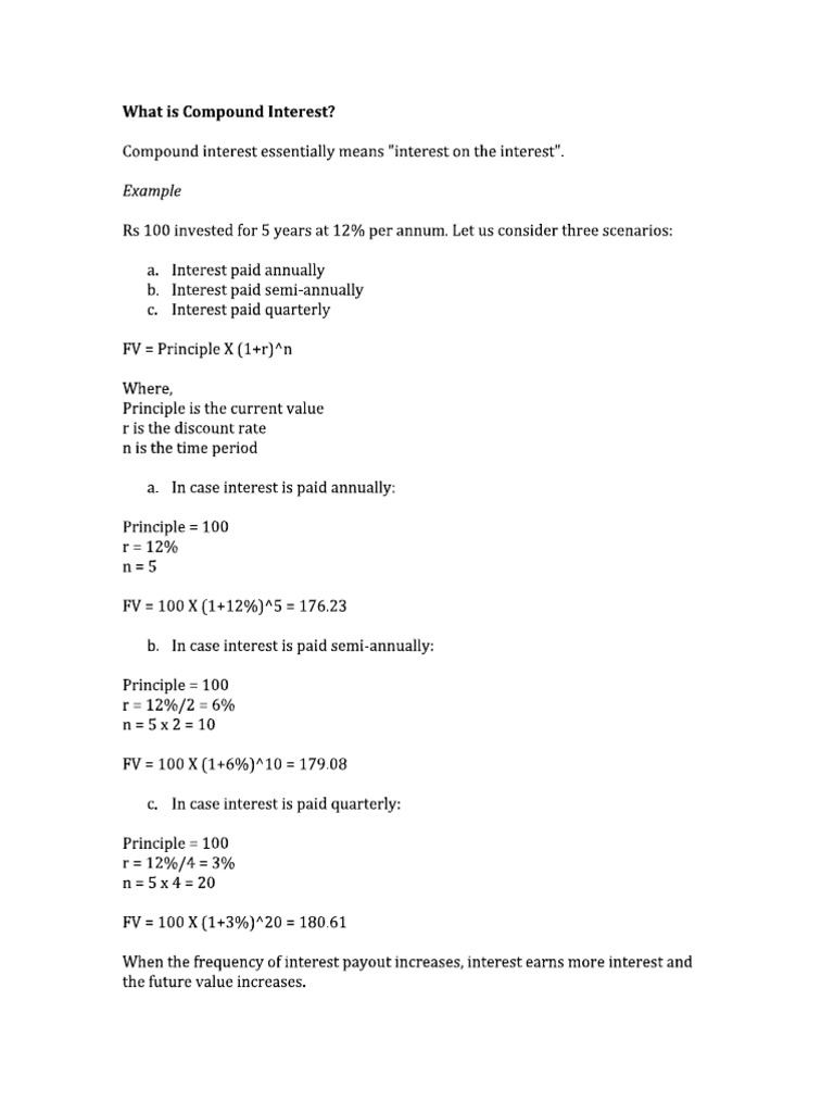 T2 - E1 - What Is Compound Interest | PDF