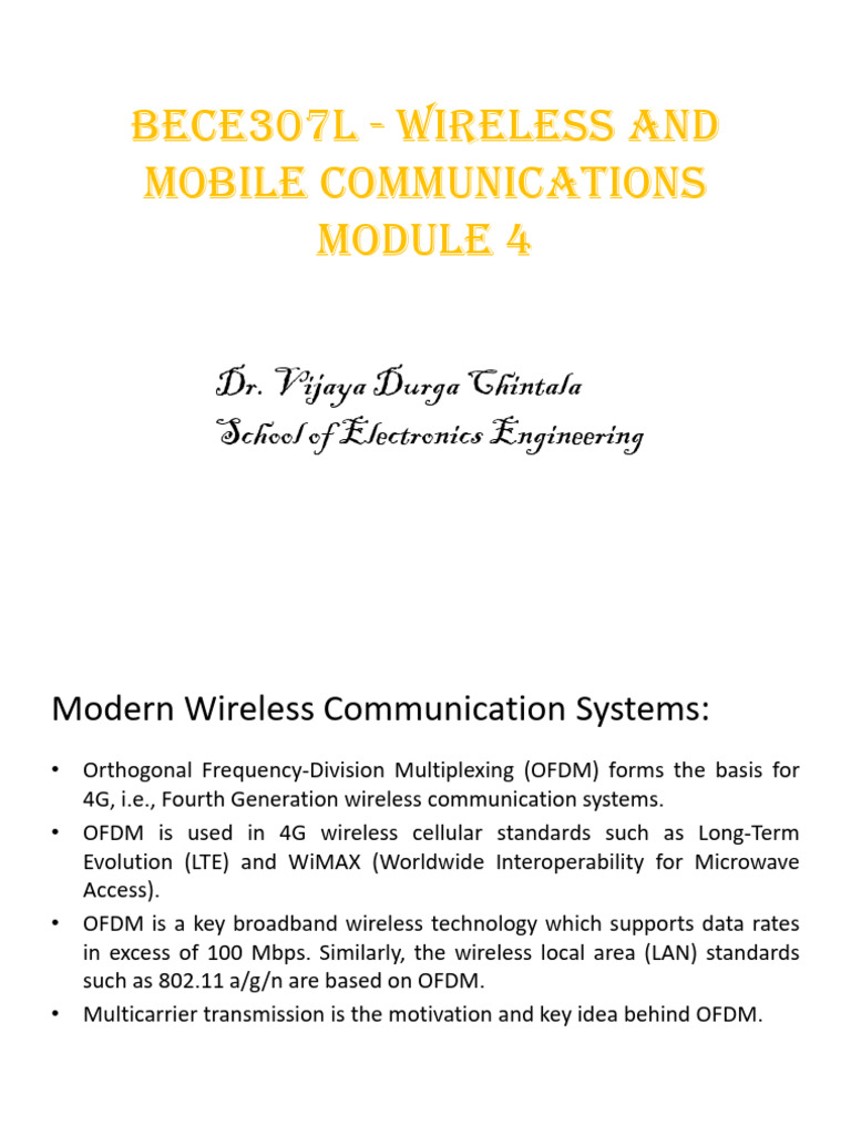 Wireless Notes 1 | PDF