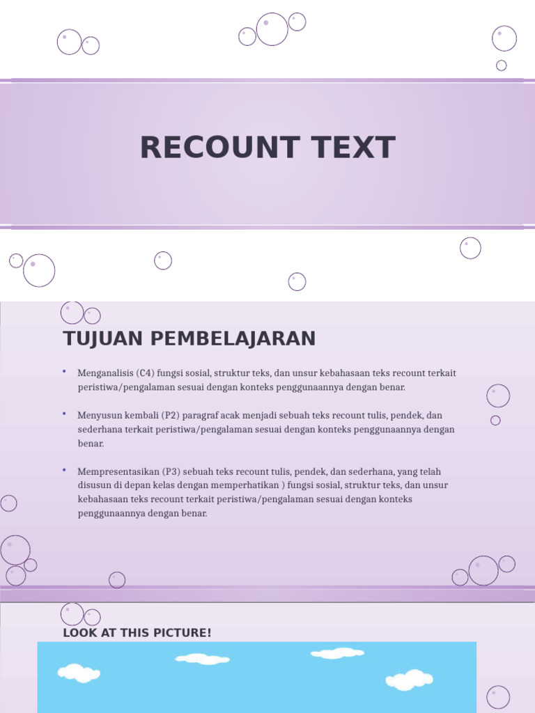Recount Text | PDF