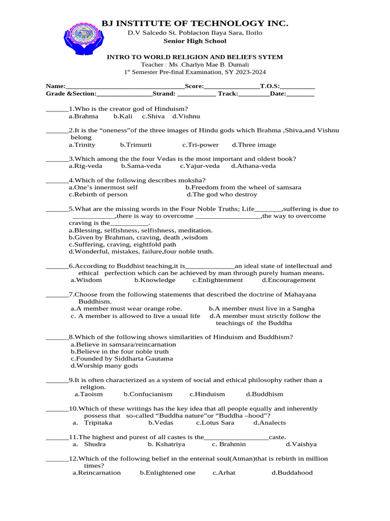 Itw Prefinal | PDF