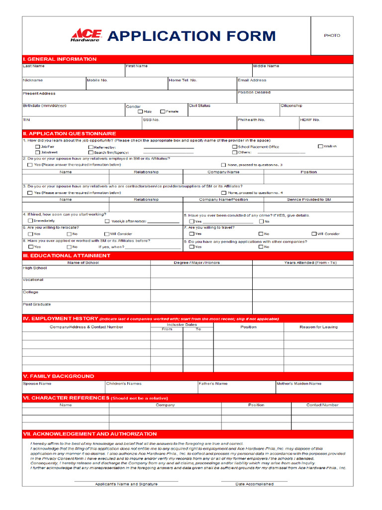 Application Form | PDF