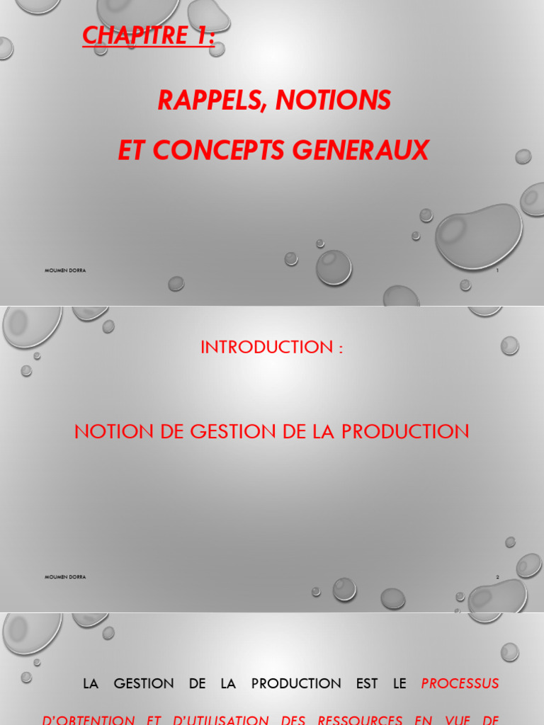 Chapitre 1 Premiere Partie | PDF