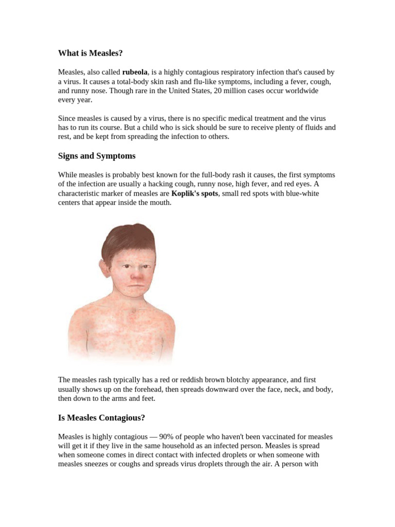 Measles 5 | PDF