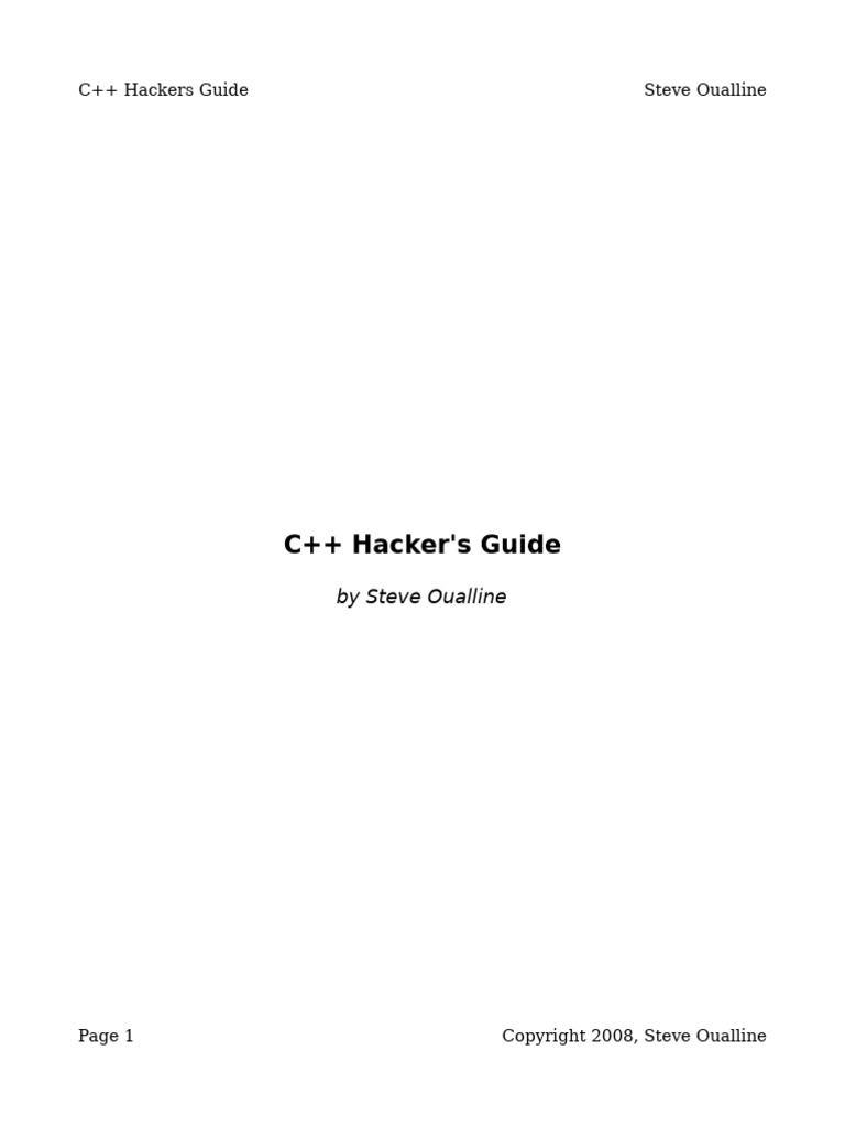 0454 C Hackers Guide | PDF